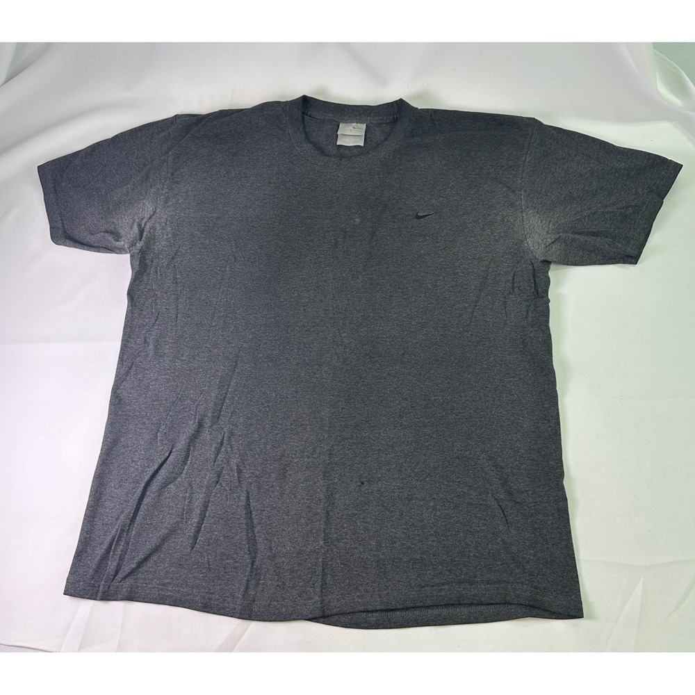 Nike Gray T Shirt Mens Large Crew Neck Short Sleeve Classic Everyday Tee Worn